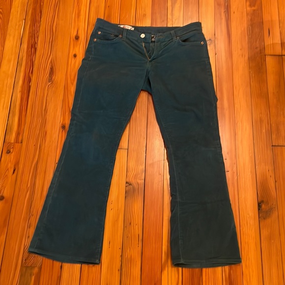 Red Engine green corduroys size 30 cropped bootcut - Picture 2 of 10